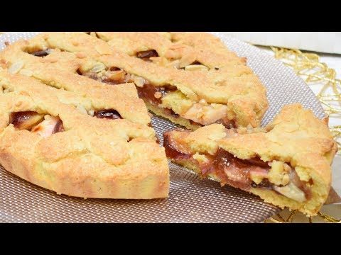 Video: Crostata Di Pasta Frolla Con Mele E Prugne