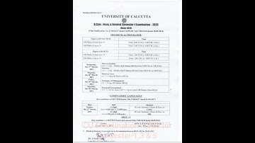 CU Examination 2020 for Semester-1,3 & 5 Exam Schedule
