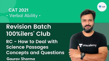 RC - How to Deal with Science Passages l Revision Batch - 100%ilers