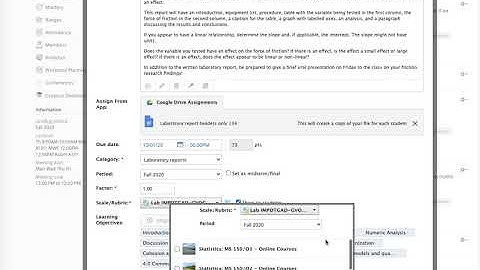 Schoology: Setting up an assignment for use in multiple sections of the same course