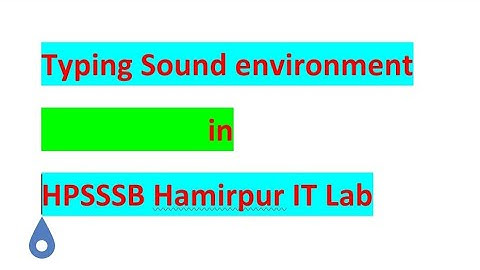 Typing sound environment in HPSSSB Hamirpur IT Lab