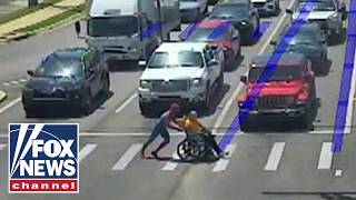 Spider-Man hero helps man in wheelchair across busy Arkansas highway