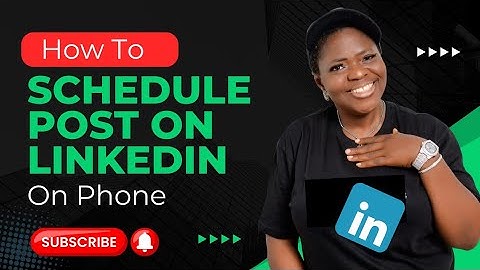 How To Schedule a Post with Photo on LinkedIn on Your Phone #ContentPlanning