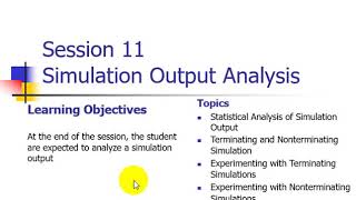 oa01 Simulation Output Analysis