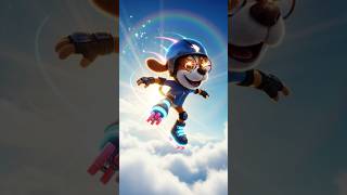 "The coolest dog on roller skates! 🐶✨ Flying above the clouds with joy, speed, and endless fun ☁️⛸️"