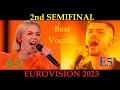 EUROVISION 2023 - 2nd SEMIFINAL - BEST VOCALS!!! #esc2023 #eurovision #eurovision2023 #highnotes