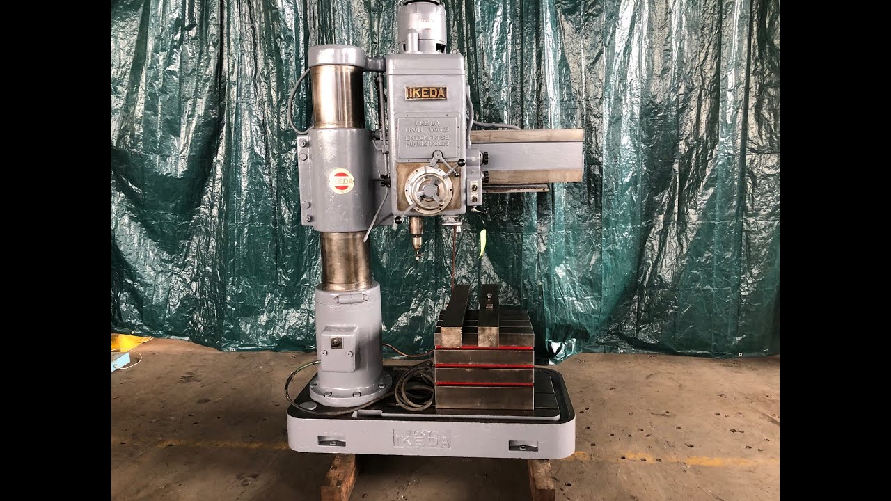 3'6" x 11" IKEDA RM1000 RADIAL ARM DRILL PRESS: STOCK 