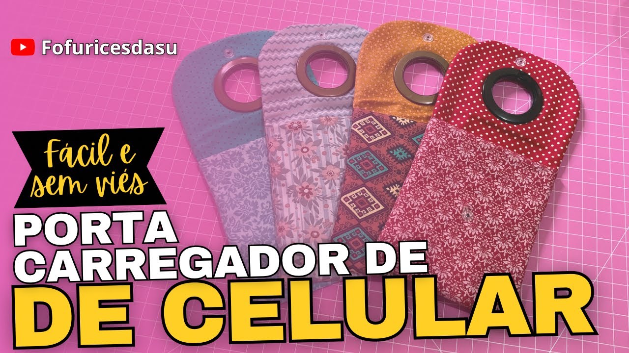 Porta carregador de celular fácil e sem viés!