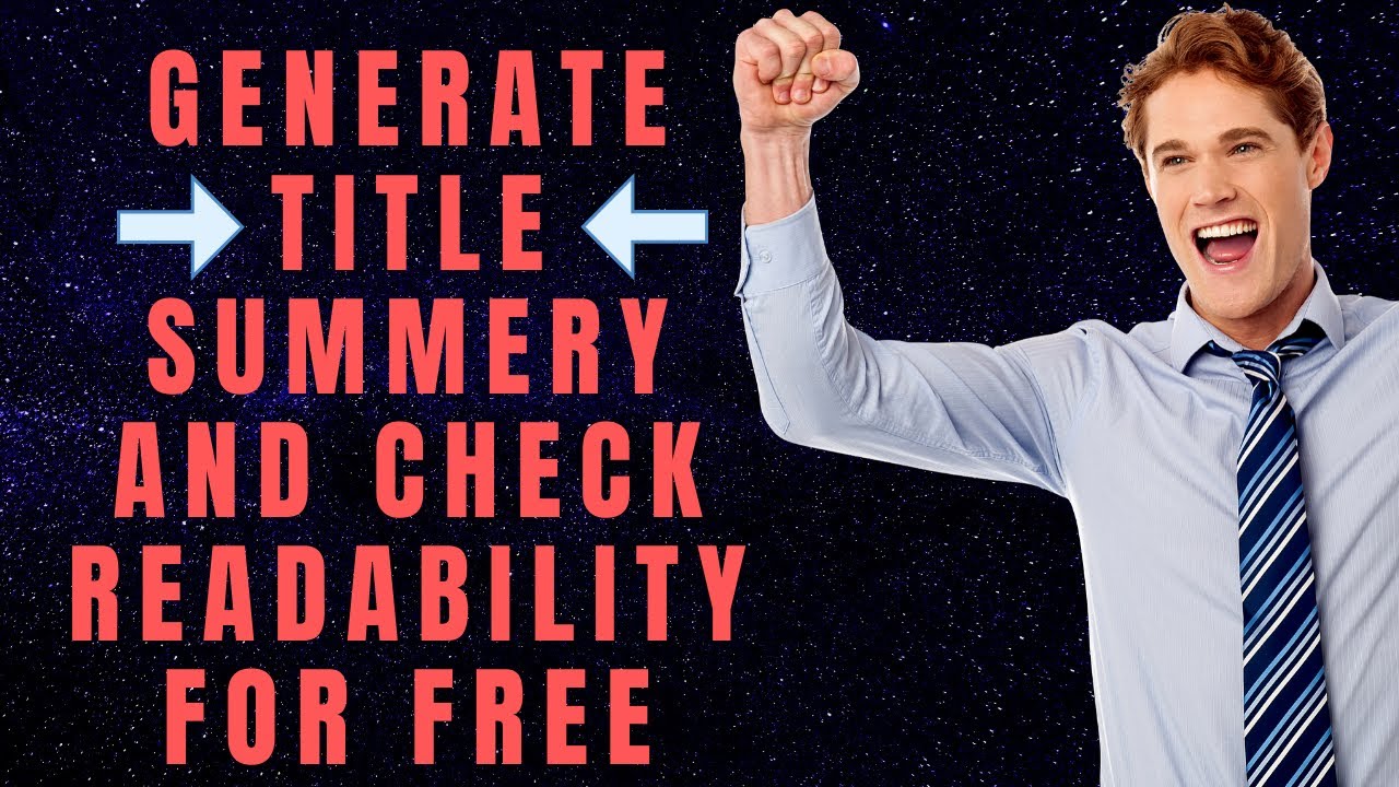 How to generate perfect title intro/summary for blog content and YouTube videos for free 2020