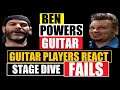 STAGE DIVE FAILS - Guitar Players React