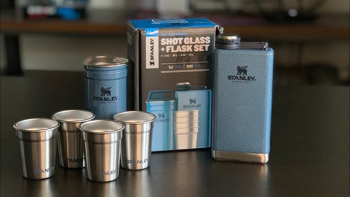 Stanley Black Adventure Shot Glass & Flask Set