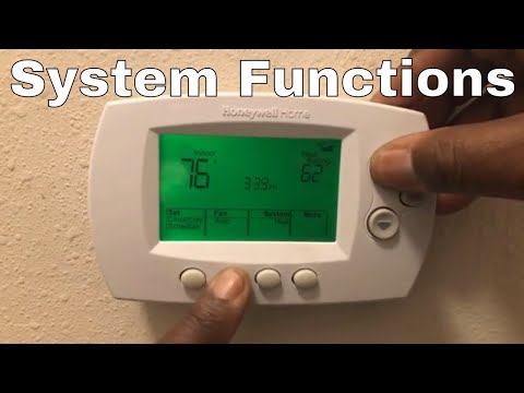 How To Setup & Program Honeywell Smart Thermostat System Functions WiFi RTH6500WF or RTH6580WF