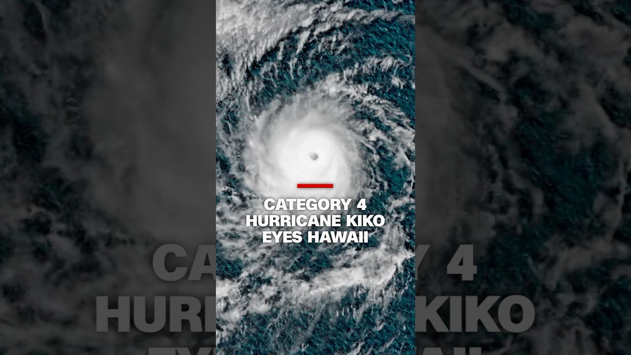 Category 4 Hurricane Kiko heads towards Hawaii