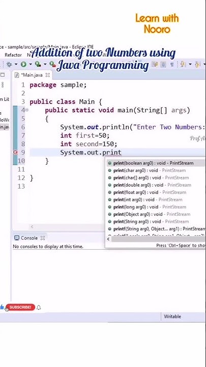 Addition of two numbers using java| #shorts #views_viral_video ...