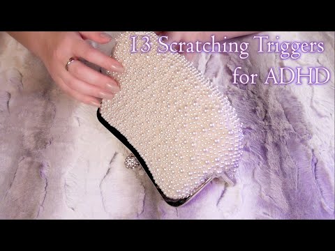 🎧ASMR 13 SCRATCHING Triggers for ADHD / NO TALKING