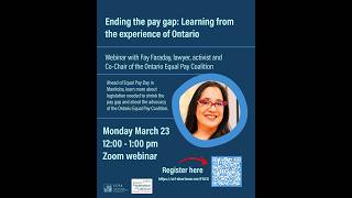 Ending the pay gap: Learning from the experience of Ontario
