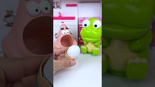 ASMR Toy Unboxing Pororo &amp; Patrick Star Eat Watermelon Eggs 🥚 | Satisfying ASMR Kitchen Set #shorts