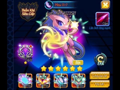 Video BẢO BỐI THẦN KÌ H5 / TĂNG CẤP VÀ TIẾN HÓA MEW MEGA X... - YouTube