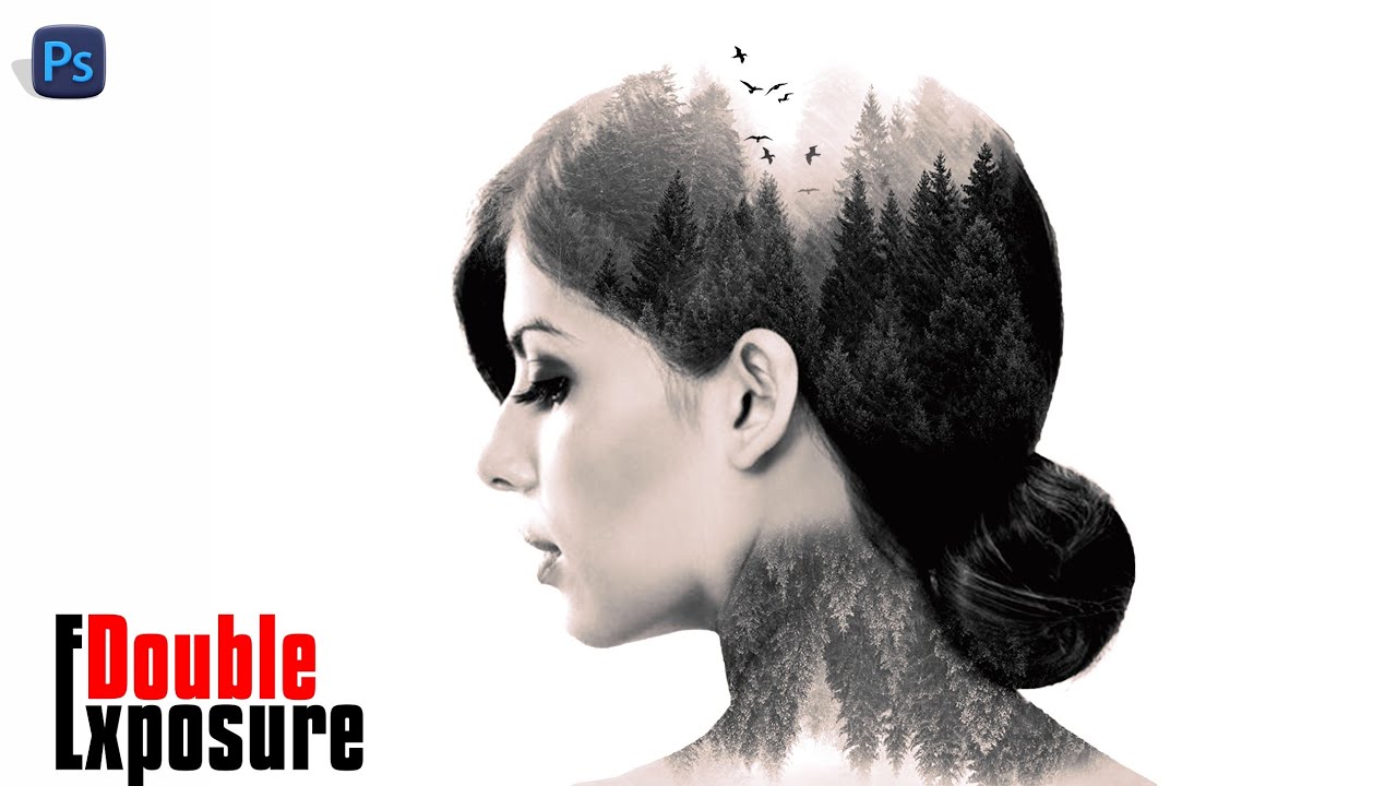 Double Exposure effect in Photoshop tutorial for beginners
