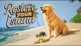 [Hungry App TV] "Restore Your Island," a healing game where you clean up an island with your dog. screenshot 2