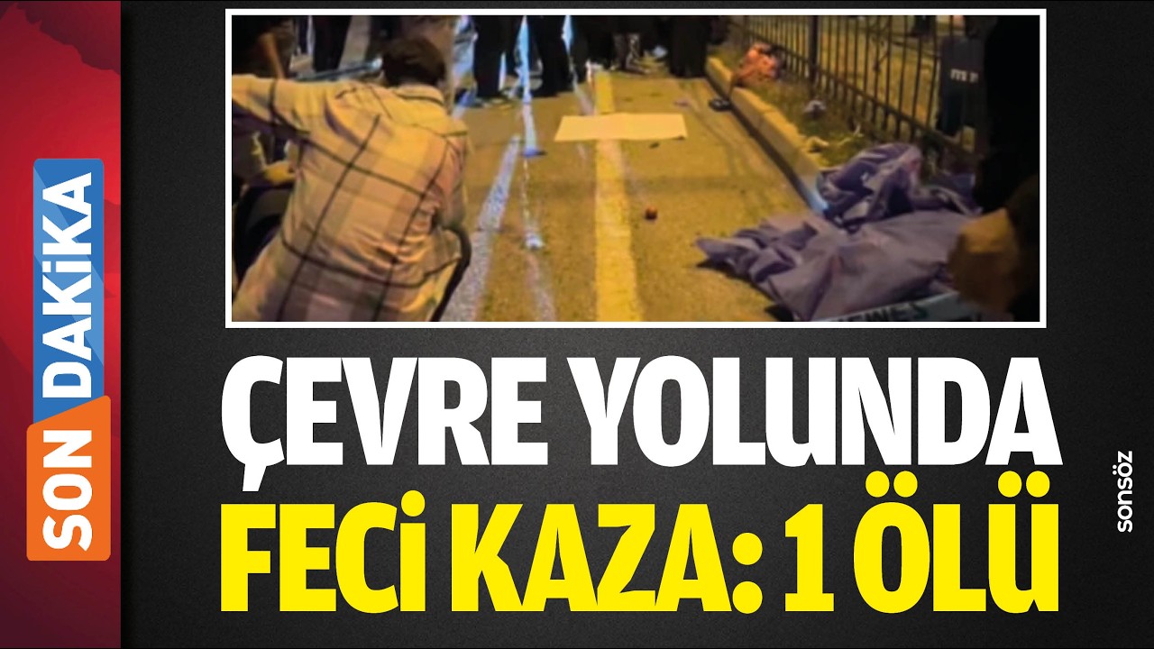 &Ccedil;evreyolunda feci kaza: