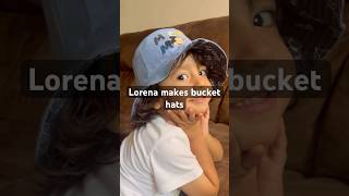Lorena makes custom bucket hats!