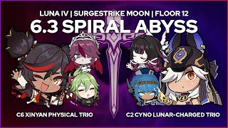 Xinyan + Cyno Trios [6.3 Spiral Abyss | Floor 12]