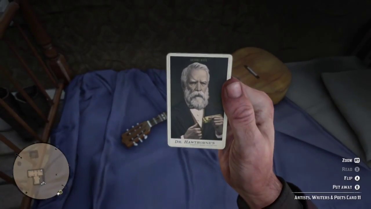 Red Dead Redemption 2: Tobacco Cards: Artists, Writer's & Poets Card #11 George Dixie Location