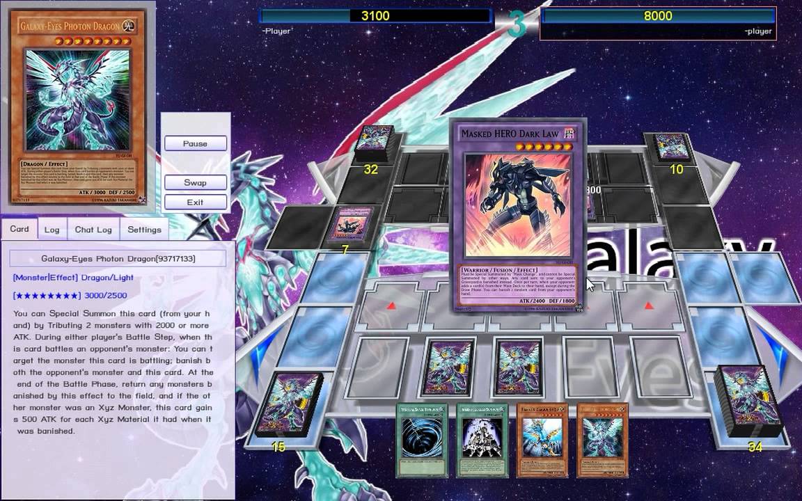 [YGO Pro] Reckless Summon 3 Galaxy-Eyes -VS- Cyber Dragon Infinity ...