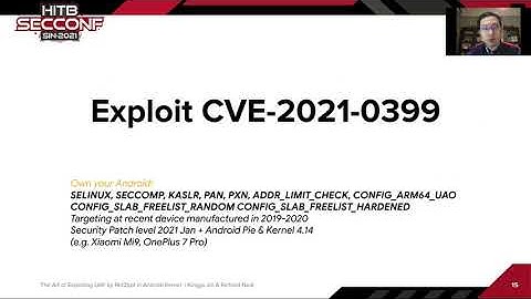 #HITB2021SIN D1T1 - Exploiting UAF By Ret2bpf In Android Kernel - Xingyu Jin & Richard Neal