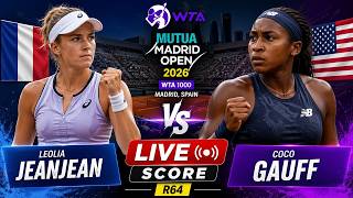 Leolia Jeanjean vs Coco Gauff 🎾LIVE SCORE TENNIS WTA MADRID SPAIN OPEN 2026 | R64