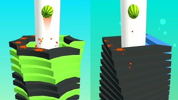 Stack Ball Game All Level Pro Gameplay Android, iOS Walkthrough New Mobile Games SB868