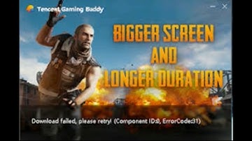 error code 31 TENCENT PUBG SOLUCION