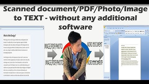 How To Convert PDF & Image File Into Word  Doc Without Software