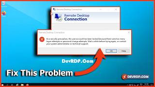 How To Fix RDP Account Locked Out After Too Many Login Attempts