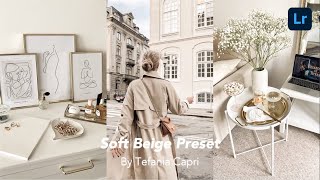 Soft Beige Preset Lightroom Free Download | Instagram Feed Ideas screenshot 2