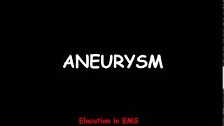 How to Pronounce Aneurysm | Paramedic | EMT | Medical Terms