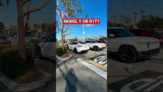 Tesla Model Y or Rivian R1T? #tesla #rivian #cars