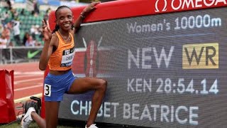Major Beatrice Chebet Breaks 10,000 Metres World Record at Prefontaine Classic 2024