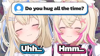 Do FuwaMoco hug each other all the time?