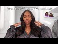 HOW TO: FLAT IRON & BLOW OUT NATURAL HAIR! | AT HOME SILK WRAP