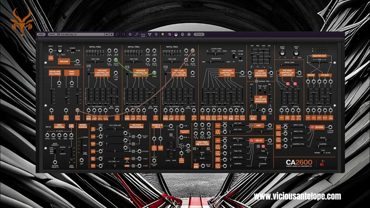 Cherry Audio CA2600 Presets by Vicious Antelope 2600 Skies soundbank walkthrough YouTube