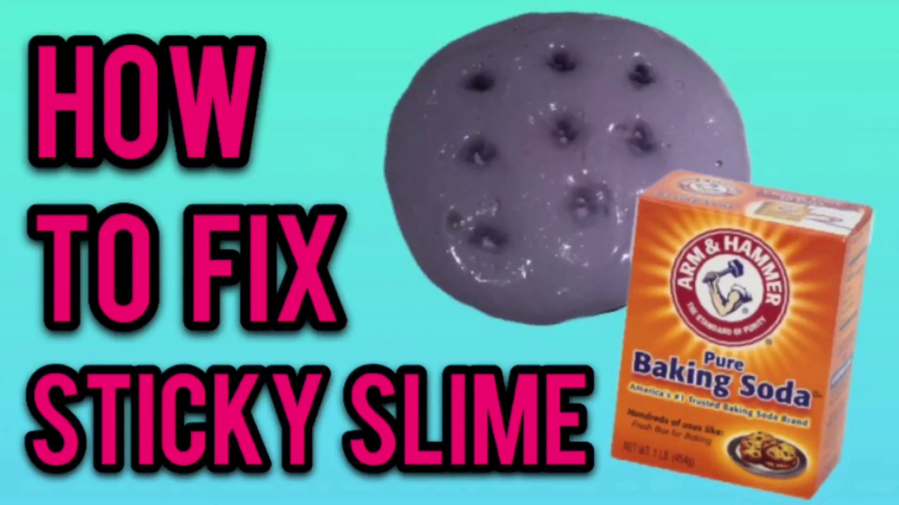 How To Fix Sticky Slime No Borax Detergent Or Liquid Starch Diy