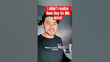 Itx motherboards are smaller than I thought!   #pcbuild #motherboard #itx