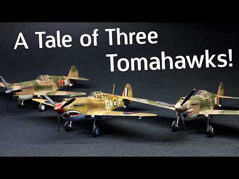 I'm Not Obsessed . . . Honest! Building Three Airfix Tomahawks in 1/72 Scale - Plastic Model Review