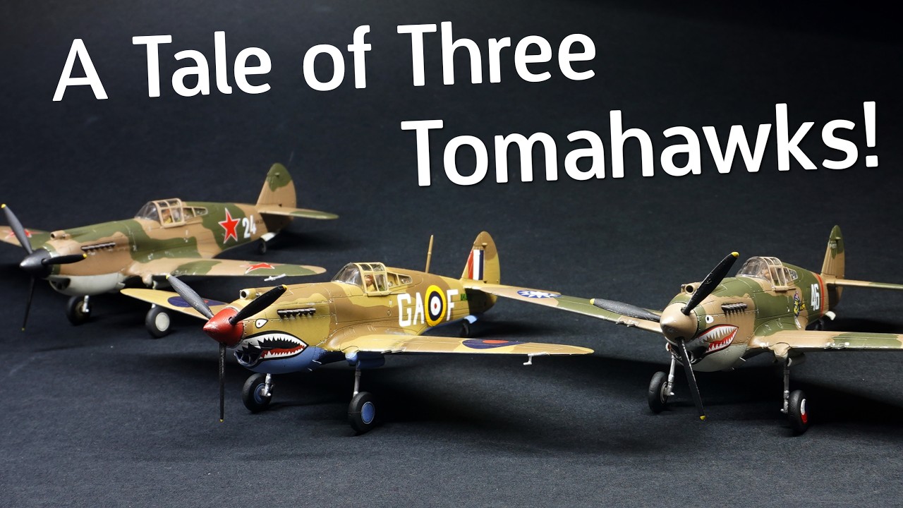 I'm Not Obsessed . . . Honest! Building Three Airfix Tomahawks in 1/72 Scale - Plastic Model Review