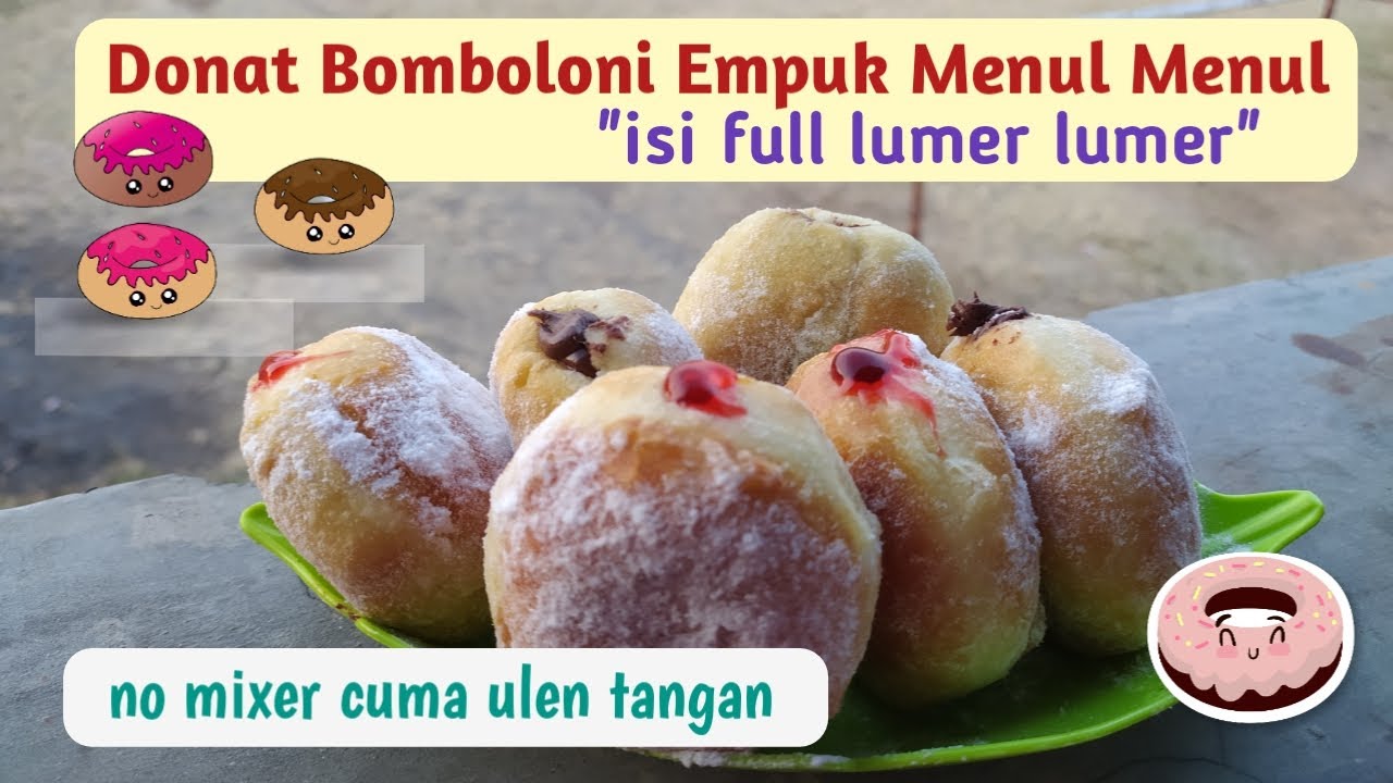 Cara Membuat Donat Bomboloni Tanpa Mixer : Resep Donat Bomboloni