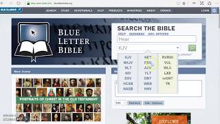How Use Blue Letter Bible to Do A Word Study