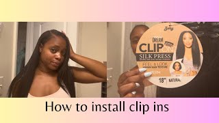 How to install clips ins | natural dream clip ins