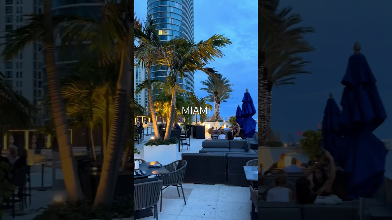 Rooftop bar in Miami, Florida 🌴😍 